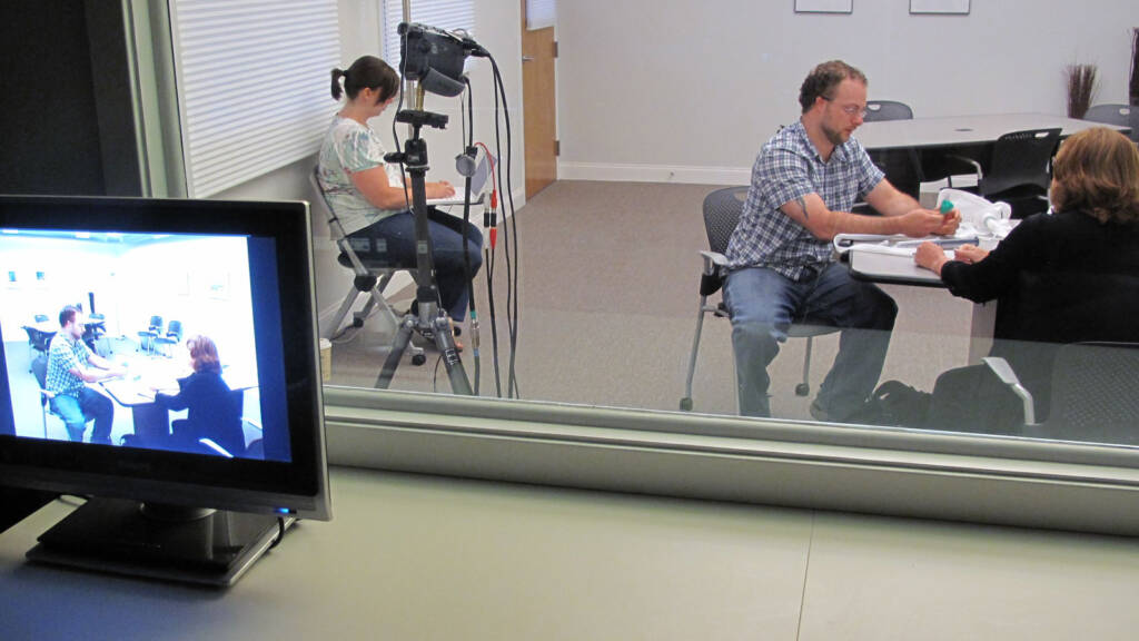 A view of our usability lab