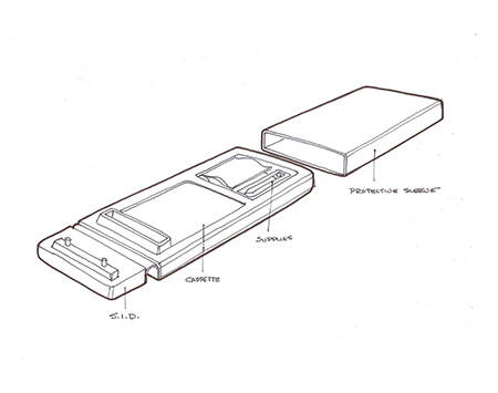 Sketch of PSA testing device