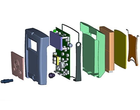 Biowave Pro electronic stimulation exploded view